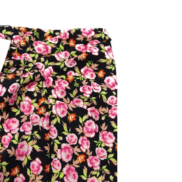 Zara NWT Floral Print Ruched Mini Skirt Medium - Picture 6 of 12